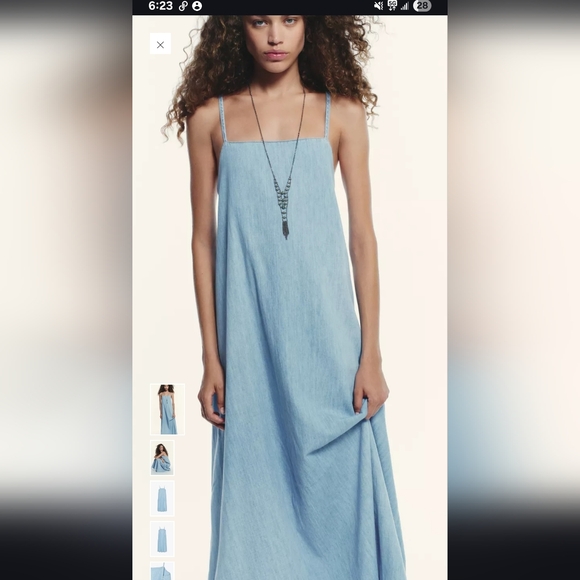 Zara Light Blue Sleeveless Maxi Dress - armafbd.com Zara Light Blue Sleeveless Maxi Dress - armafbd.com
